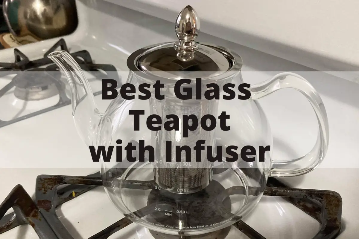 Nordic Pot With Glass Infuser And Glass Lid Nordic Pot 600ML/21oz Cosy-Yc Glass Teapot With Infuser,Teapot With Strainer For Loose Tea,Safe On Stovetop 